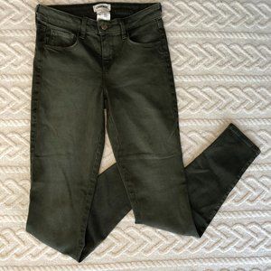 NWOT L'AGENCE Jeans Skinny Size 25 Green Olive Mid-Rise